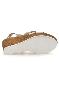 Sandali con Zeppa Cafè Cost 2778 Beige-CAFÈ COST Online