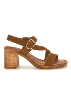 Sandali Cuoio con tacco e fibbia MK3909214-PITTARELLO LOOK