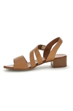 Sandali cuoio in vera pelle con cinturini e fibbia 243050-PITTARELLO LOOK Outlet