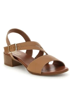 Sandali cuoio in vera pelle con cinturini e fibbia 243050-PITTARELLO LOOK Outlet