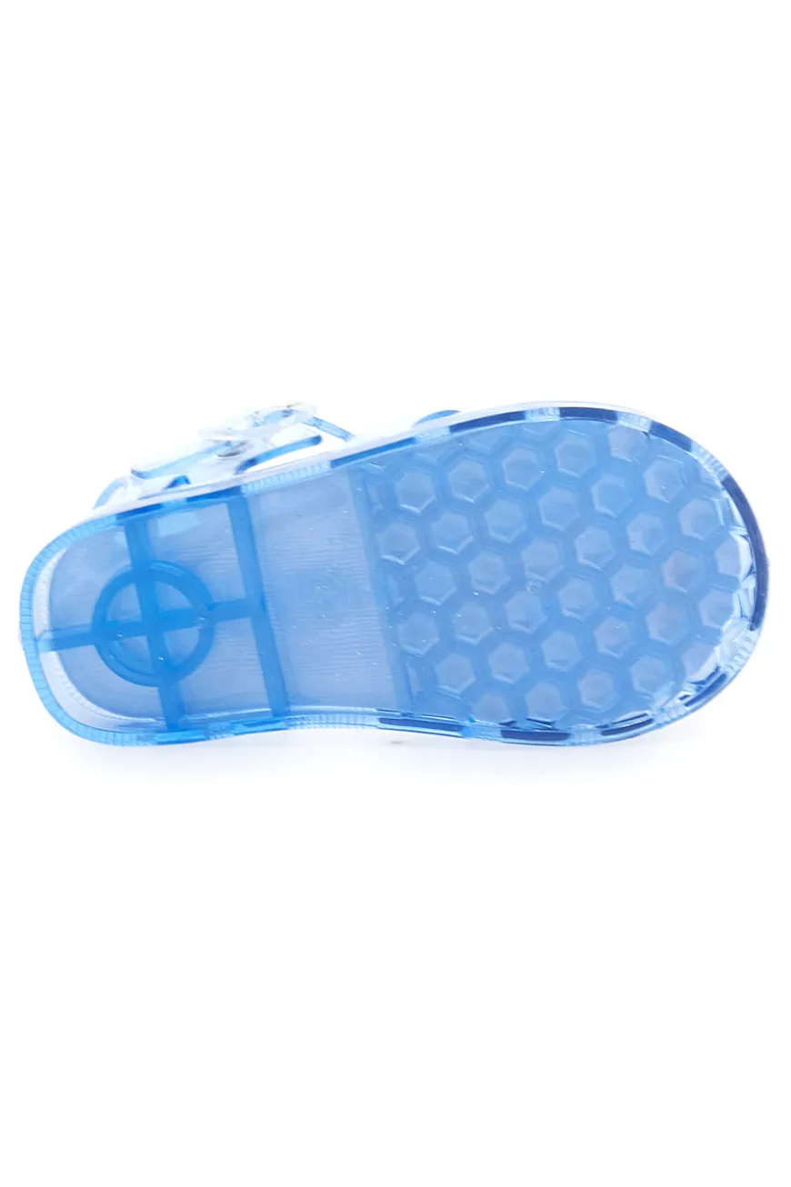 Sandali da mare blu trasparenti con granchietto Pitt Kids 3142667