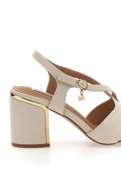 Sandali Eleganti con Tacco Largo e Dettaglio Gioiello Marcella Burani 51211-MARIELLA BURANI Online