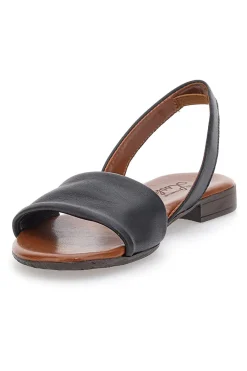 Sandali Flat Neri In Pelle 225140-PITTARELLO LOOK Best