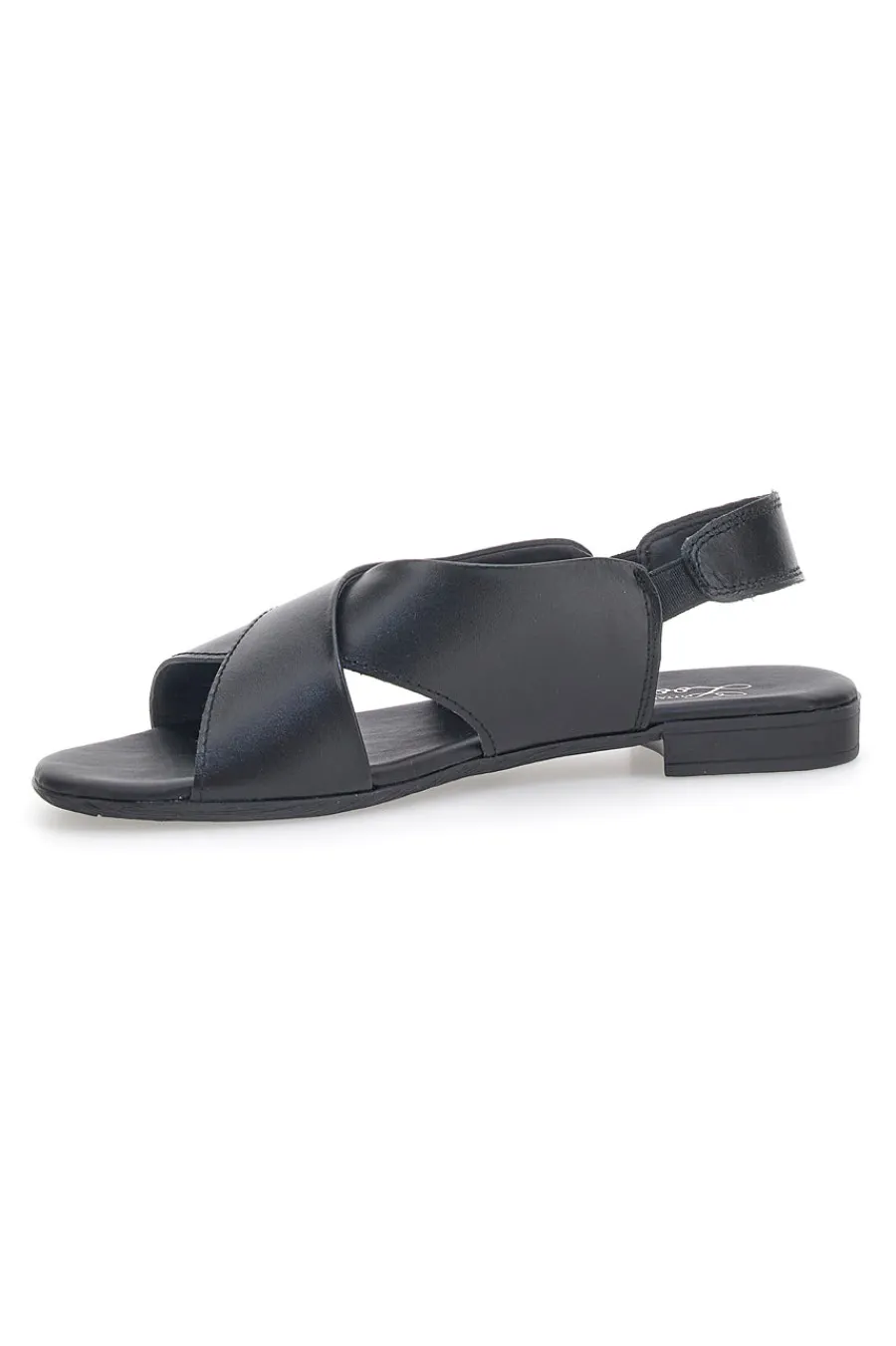 Sandali Flat Neri In Vera Pelle 225435-PITTARELLO LOOK Discount