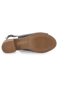 Sandali Flat Neri In Vera Pelle Con Tacco 4 Cm 243065-PITTARELLO LOOK Sale