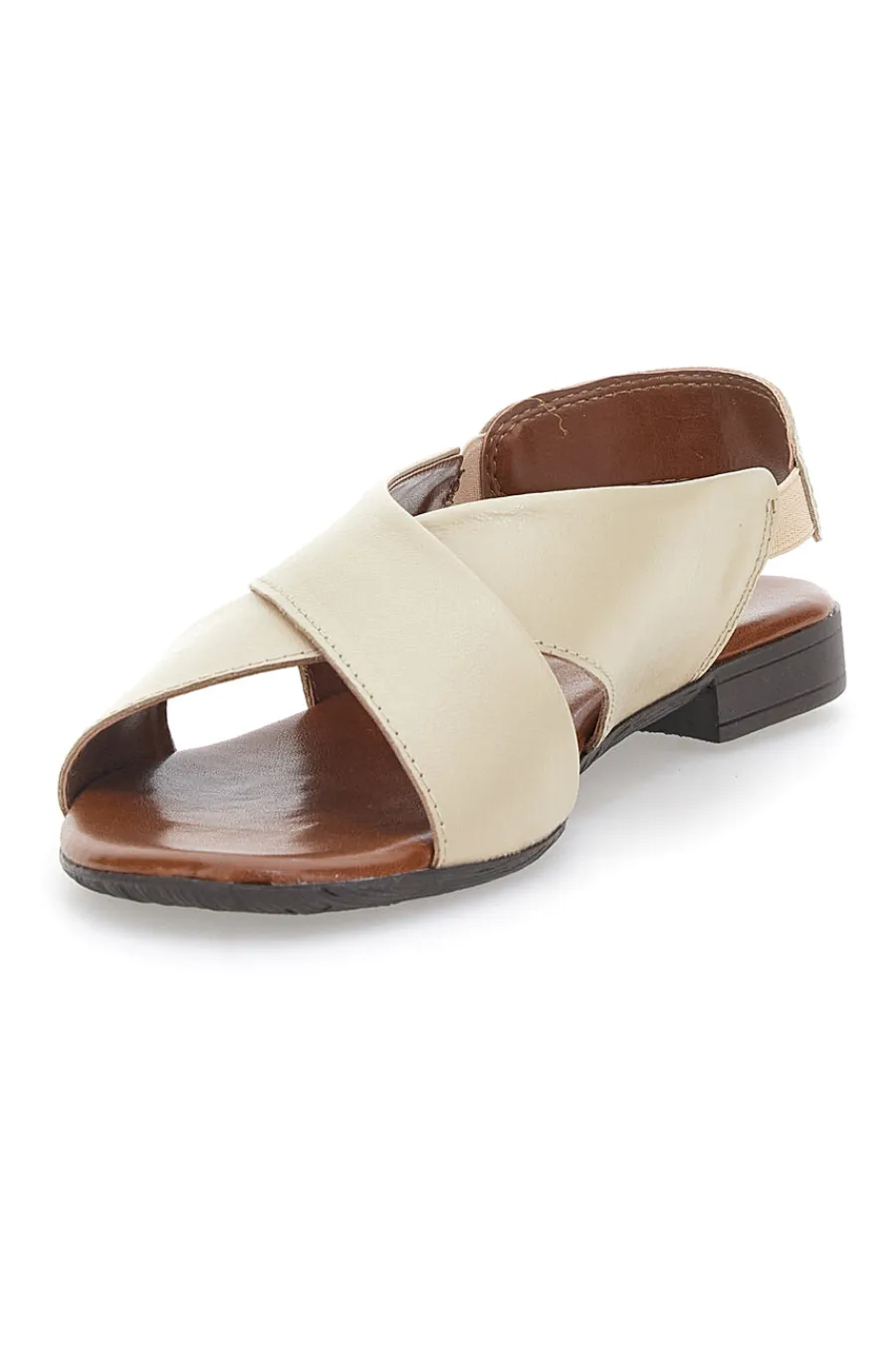 Sandali Flat Sand In Vera Pelle 225435-PITTARELLO LOOK