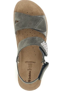 Sandali grigi con plantare anatomico 66 FC-INBLU Discount