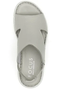 Sandali Grigio con Elastico E Tomaia in Pelle Incrociata 3324926-PITTARELLO FOCUS Sale