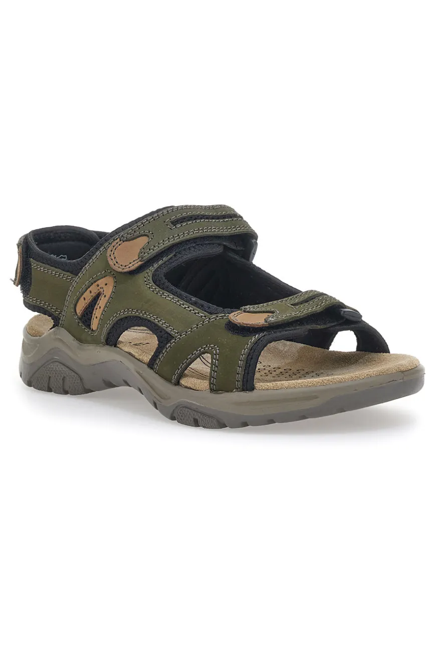 Sandali in Vera Pelle Fly Dinamic 07 Verdi
