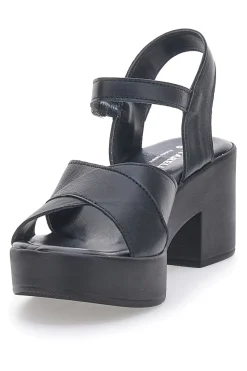 Sandali in vera pelle neri PITT.LOVE 315671082-PITTARELLO LOVE Hot