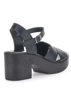 Sandali in vera pelle neri PITT.LOVE 315671082-PITTARELLO LOVE Hot
