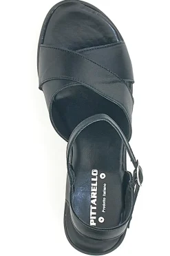 Sandali in vera pelle neri PITT.LOVE 315671082-PITTARELLO LOVE Hot