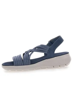Sandali Jeans Con Tomaia Elastica Effetto Corda Intrecciata 1-FIRST ACTIVE Clearance