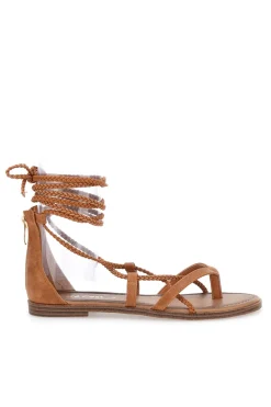Sandali Lace-Up Sabbia Con Suola Flat Cafe' Cost 2502-CAFÈ COST New