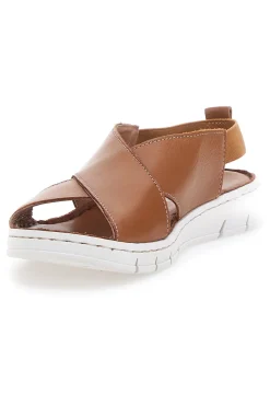 Sandali Marroni con Elastico Posteriore e Tomaia in Pelle 3324229-PITTARELLO FOCUS Sale