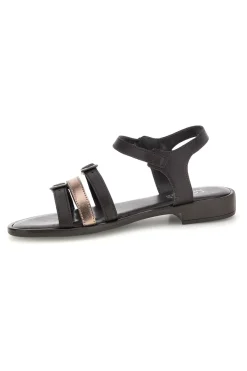 Sandali marroni con fasce e fibbie 222225-PITTARELLO FOCUS New