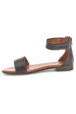 Sandali marroni con fascia e zip sul retro 225495-PITTARELLO LOOK Best