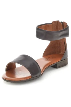 Sandali marroni con fascia e zip sul retro 225495-PITTARELLO LOOK Best