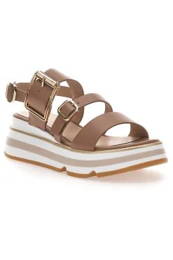 Sandali Marroni Con Platform K11011-MARIELLA BURANI Discount