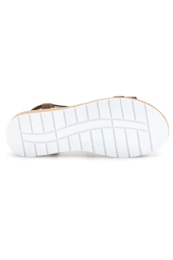 Sandali marroni con strass LR263702-MIO TEMPO