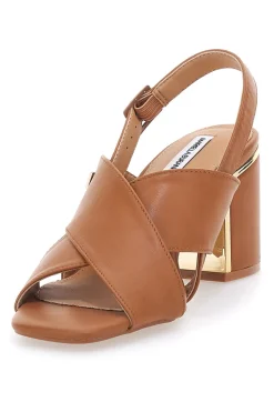 Sandali Marroni Con Tacco a Blocco 51210-MARIELLA BURANI Online