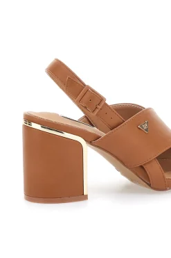 Sandali Marroni Con Tacco a Blocco 51210-MARIELLA BURANI Online