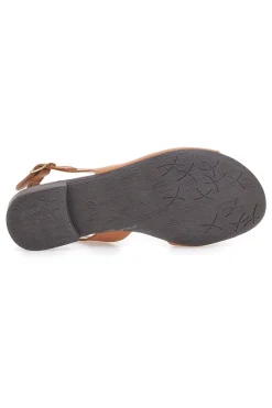 Sandali Marroni con Tomaia in Pelle e Tacco Basso 225110-PITTARELLO LOOK Sale