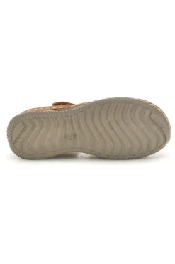 Sandali Marroni con Zeppa e Doppio Cinturino KLQ24824-MIO TEMPO Sale