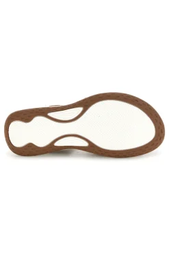 Sandali marroni con zeppa e fasce incrociate T18711-MIO TEMPO Outlet