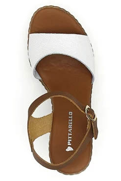 Sandali Marroni con Zeppa in Vera Pelle 5621504-PITTARELLO Sale