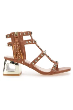 Sandali Marroni da Donna Con Borchie 206-THE FIRST Sale