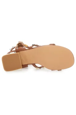 Sandali Marroni da Donna Con Borchie 206-THE FIRST Sale