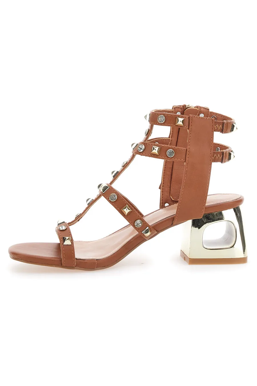 Sandali Marroni da Donna Con Borchie 206-THE FIRST Sale