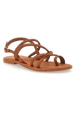 Sandali Marroni Flat In Vera Pelle 5024-PITTARELLO LOOK Best