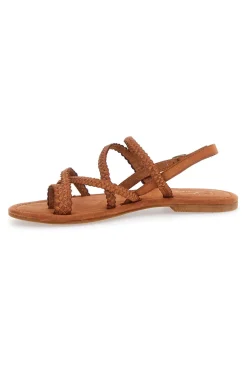 Sandali Marroni Flat In Vera Pelle 5024-PITTARELLO LOOK Best