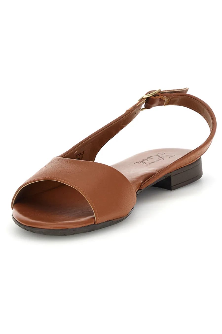 Sandali marroni in pelle con cinturino 225110-PITTARELLO LOOK Outlet