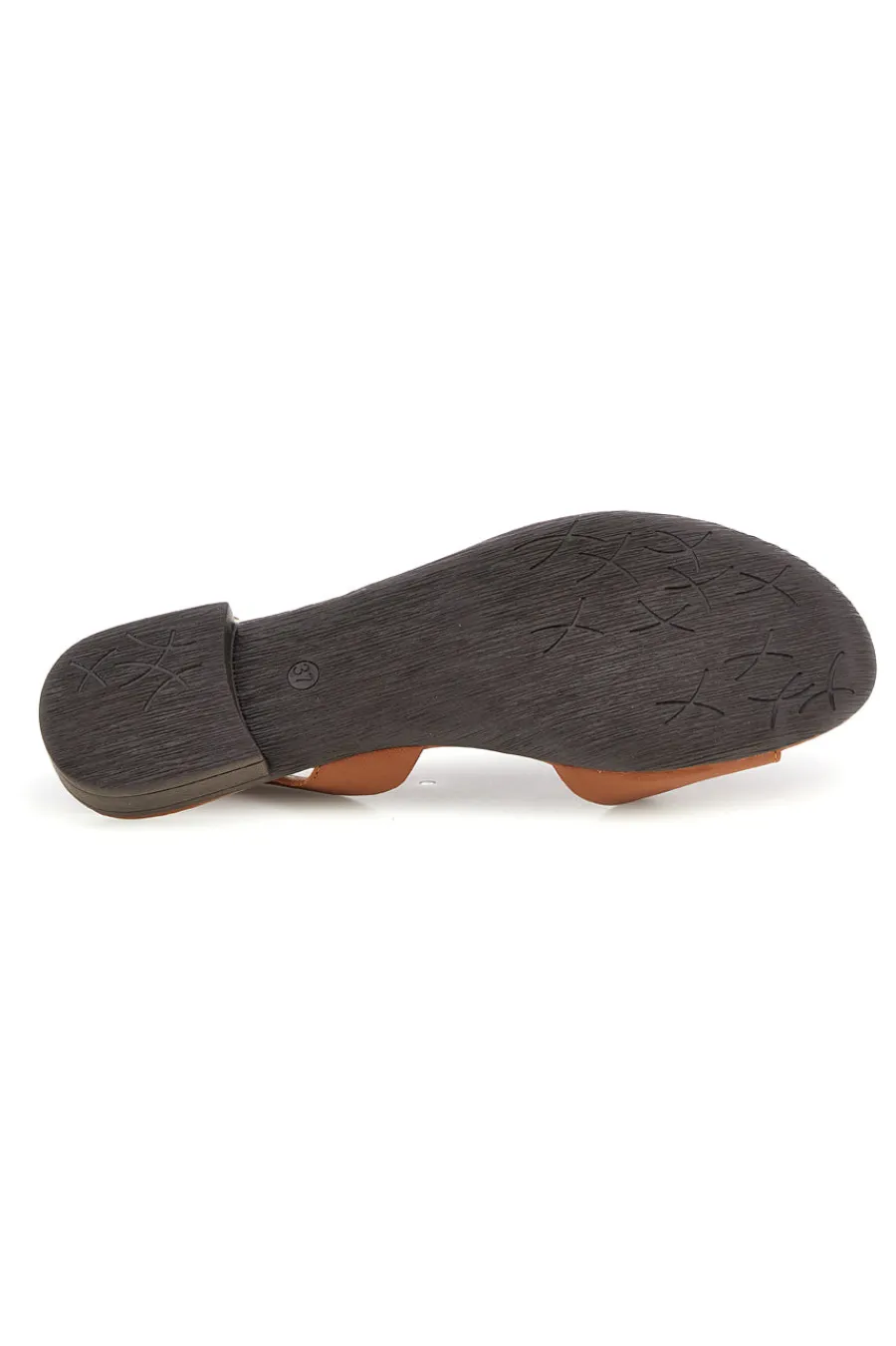 Sandali marroni in pelle con cinturino 225110-PITTARELLO LOOK Outlet