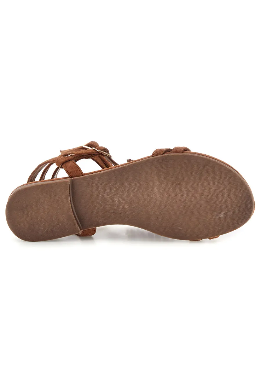Sandali marroni in vera pelle con borchie e frange IF6927-PITTARELLO LOOK Best