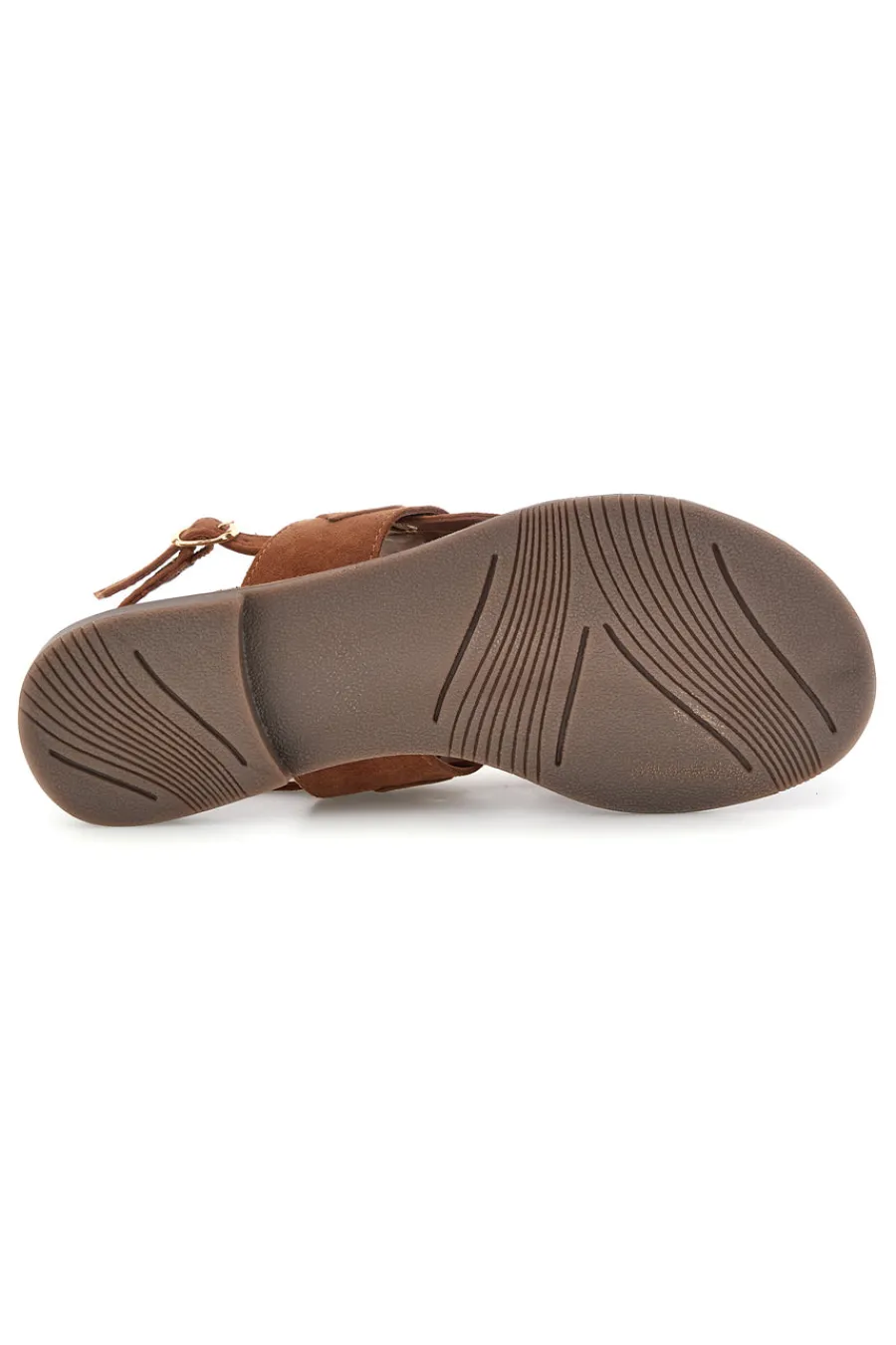 Sandali marroni in vera pelle infradito con frange IF6797-PITTARELLO LOOK Clearance