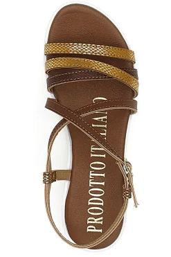 Sandali Marroni Multy Listini Made in Italy 8103-MIO TEMPO Outlet