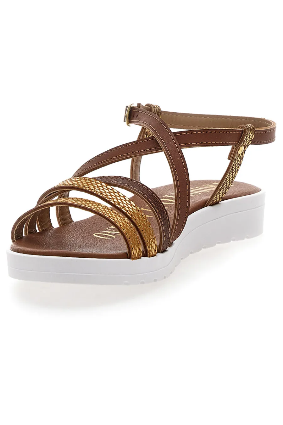 Sandali Marroni Multy Listini Made in Italy 8103-MIO TEMPO Outlet