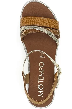 Sandali Marroni con Platform 2495-MIO TEMPO Outlet