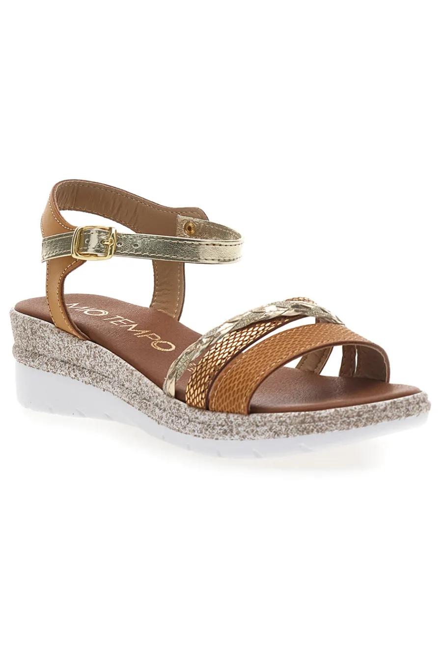 Sandali Marroni con Platform 2495-MIO TEMPO Outlet