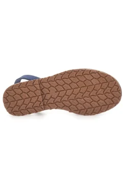 Sandali menorquina blu in tessuto 35-MIO TEMPO Discount