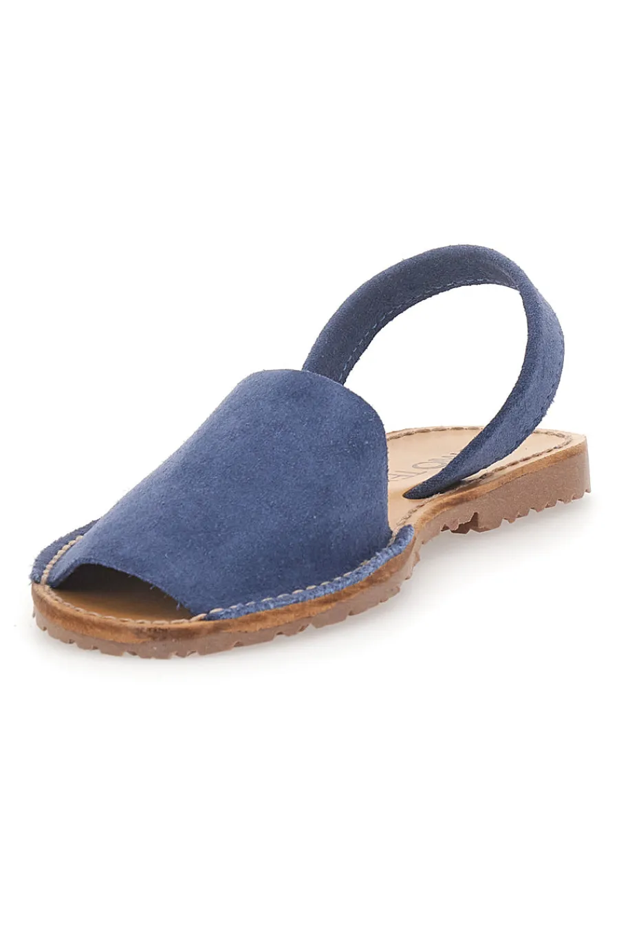 Sandali menorquina blu in tessuto 35-MIO TEMPO Discount