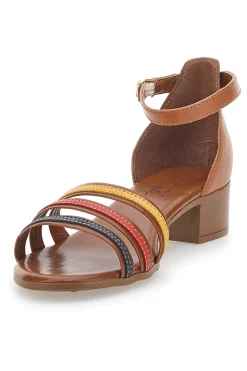 Sandali Multicolor in Vera Pelle 243130-PITTARELLO LOOK New