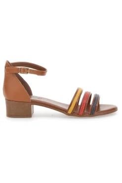 Sandali Multicolor in Vera Pelle 243130-PITTARELLO LOOK New