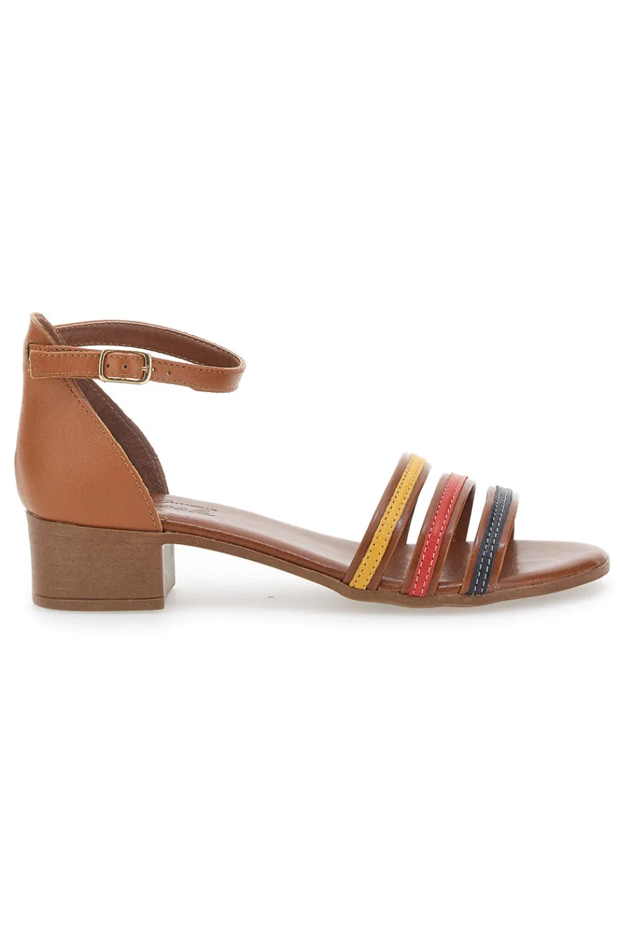 Sandali Multicolor in Vera Pelle 243130-PITTARELLO LOOK New