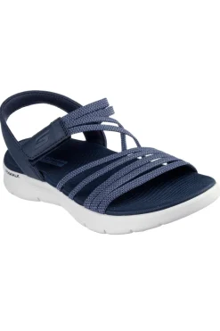 Sandali Navy con cinturini elastici GO WALK FLEX SANDAL EMMA-SKECHERS