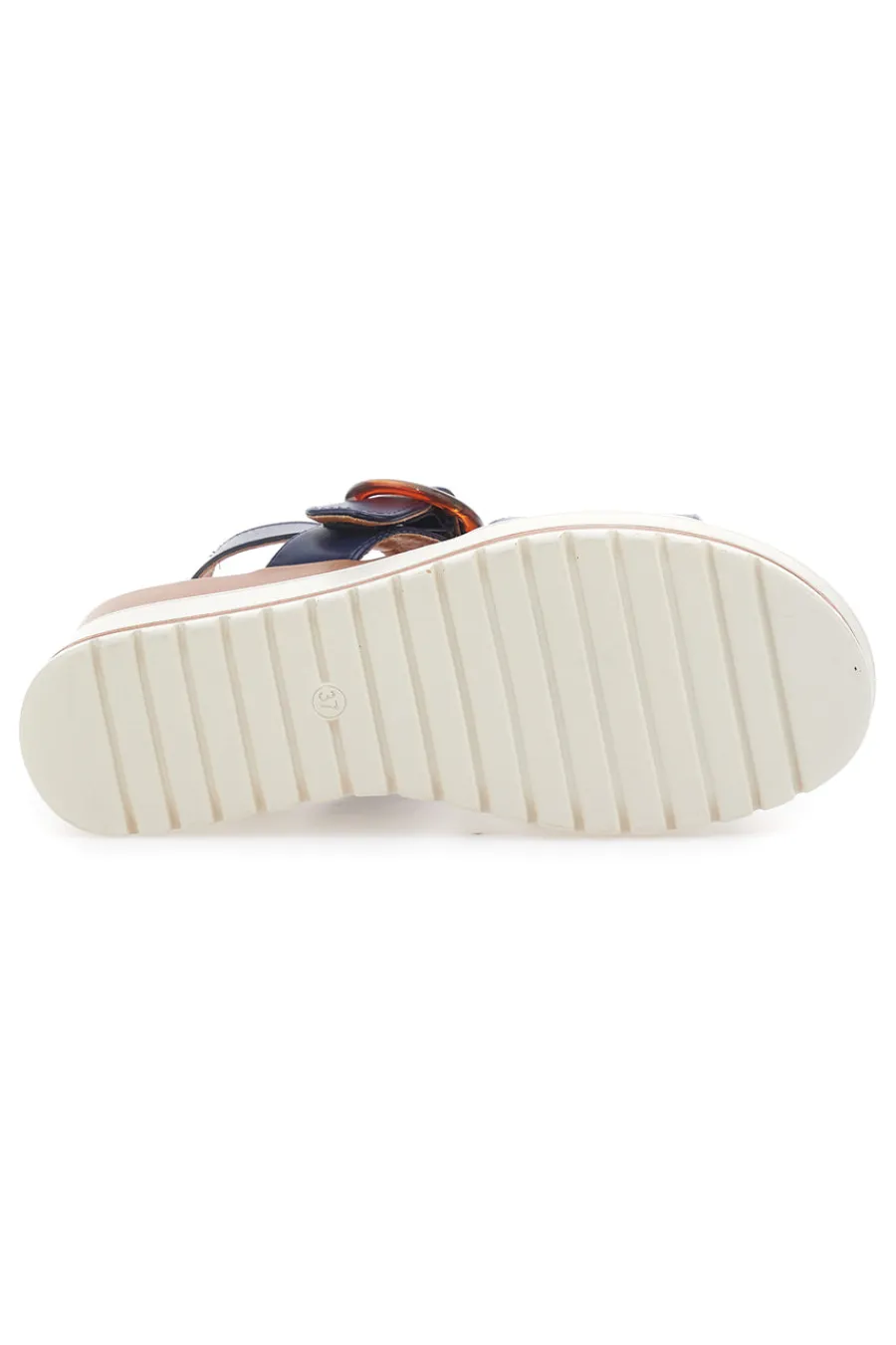 Sandali Navy con Zeppa Bianca a Contrasto BR1962-PITTARELLO SUN Discount